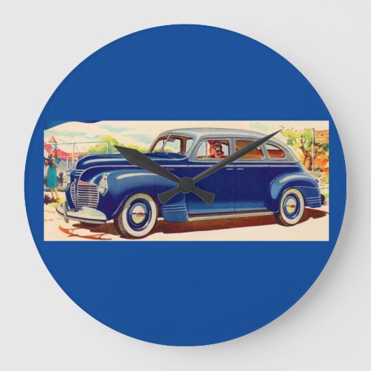 Blauw 1941 Plymouth Grote Klok (Voorkant)
