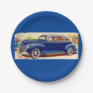 Blauw 1941 Plymouth Papieren Bordje
