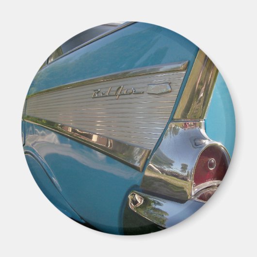 Blauw 1957 Chevy Magneet (Voorkant)