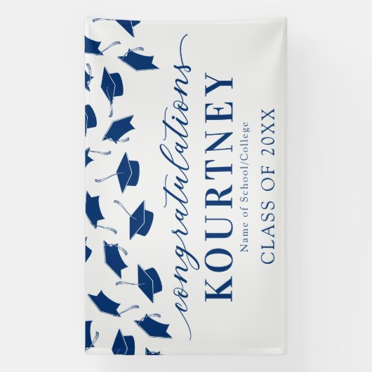 Blauw 2025 Afstuderen Banner (Verticaal)