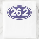 Blauw 26,2 Sticker (volledige marathon Sticker) (Tas)