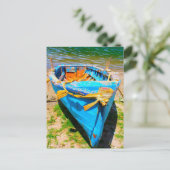 Blauw 2 briefkaart (Staand voorkant)