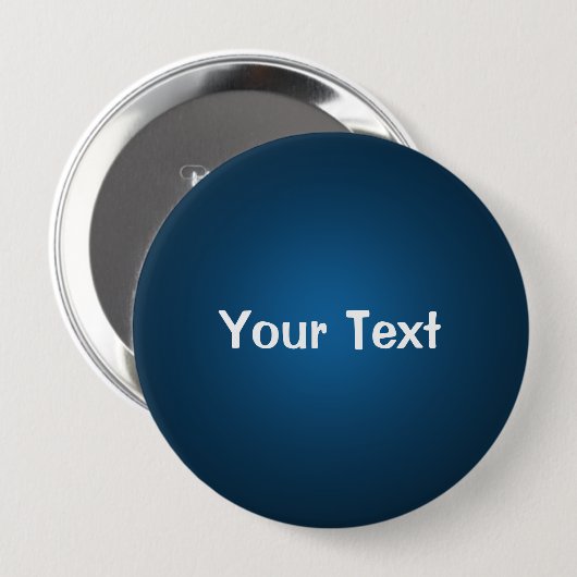 Blauw 4-inch aangepaste Button Sjabloon (Voorkant /achterkant)
