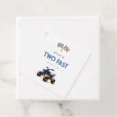 Blauw 4 Wheeler Bedankjes Labels (In situ)