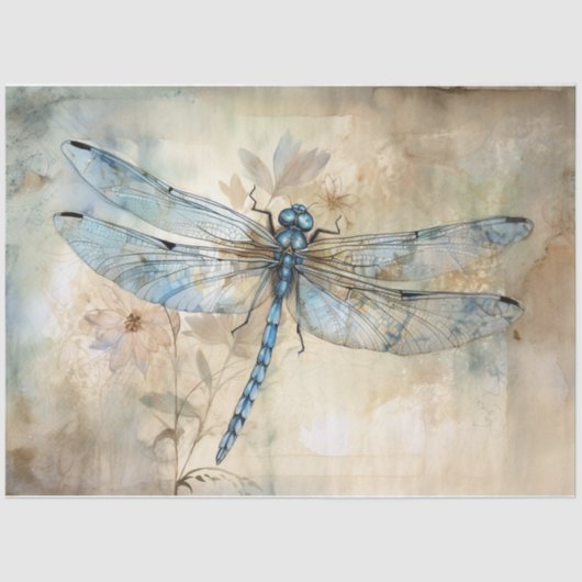 Blauw 9 tissuepapier (Voorkant)