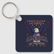 Blauw Aangepast Amerika 250 Zakelijk QR Code Vierk