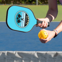 Blauw aangepast pickleball paddle
