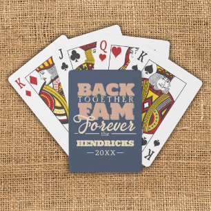 Blauw, aangepaste Family Reunion offerte Speelkaar Pokerkaarten