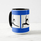 Blauw/Aanpassen van Mok/Combo Coffee Mok (Voorkant links)