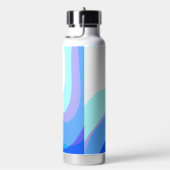 Blauw Abstract 1112 Waterfles (Rechts)