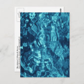 Blauw Abstract Briefkaart (Voorkant / Achterkant)