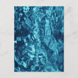 Blauw Abstract Briefkaart