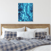Blauw Abstract Canvas Afdruk (Insitu (Slaapkamer))