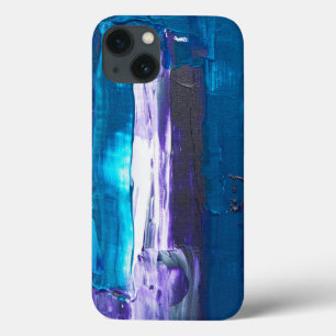 blauw abstract iPhone 13 hoesje
