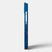 blauw abstract Case-Mate iPhone case (Achterkant / Links)