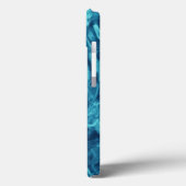 Blauw Abstract Case-Mate iPhone Case (Achterkant / Links)
