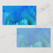Blauw Abstract Creëer Uw eigen Visitekaartje (Voorkant / Achterkant)
