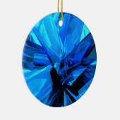 Blauw Abstract Keramisch Ornament (Rechts)