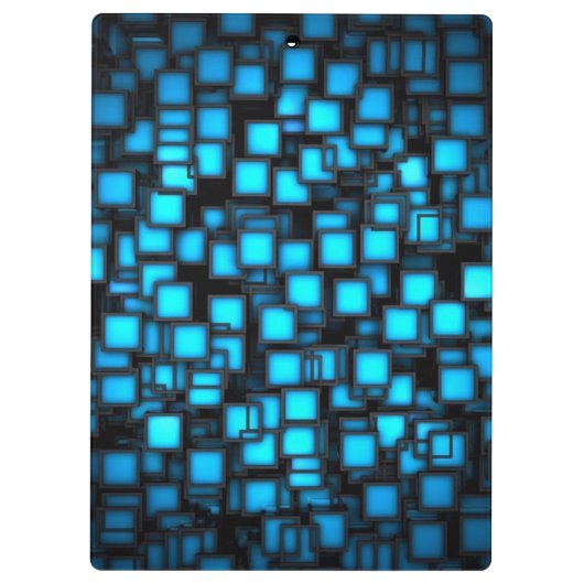 Blauw Abstract/Klembord Klembord (Achterkant)