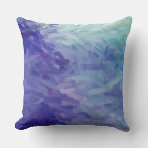 Blauw Abstract Kussen
