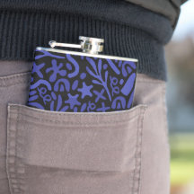 blauw abstract naadloos patroon