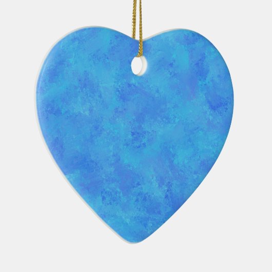 Blauw Abstract patroon Keramisch Ornament (Rechts)