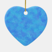 Blauw Abstract patroon Keramisch Ornament (Achterkant)