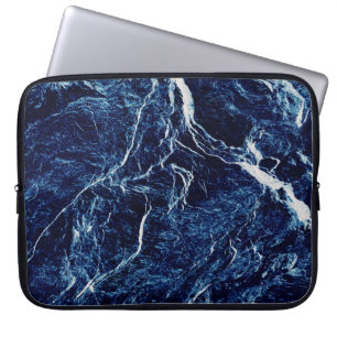 Blauw Abstract patroon Laptop Sleeve