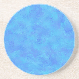 Blauw Abstract patroon Zandsteen Onderzetter