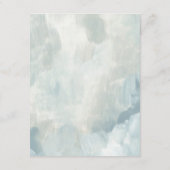 Blauw Abstract penseelstreken bruiloft details Informatiekaartje (Achterkant)