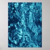 Blauw Abstract Poster (Voorkant)
