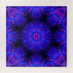 Blauw Abstract puzzel