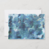 Blauw Abstract. RSVP Kaartje (Achterkant)