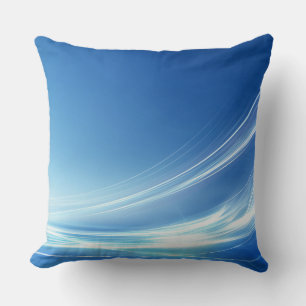 blauw Abstract Sierkussen