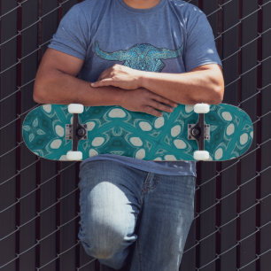 Blauw Abstract Skateboard