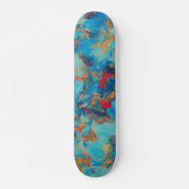 Blauw Abstract skateboard