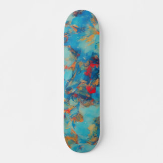 Blauw Abstract skateboard