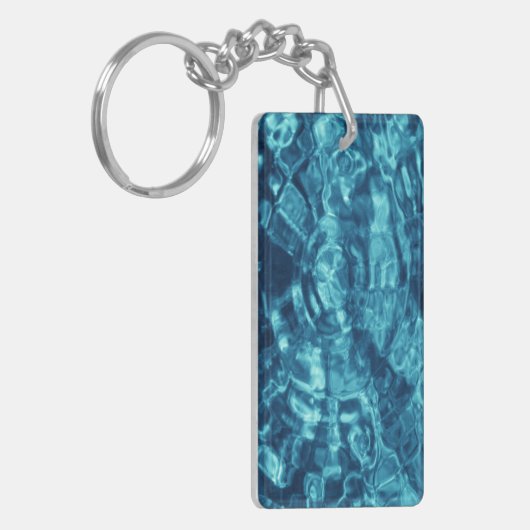 Blauw Abstract Sleutelhanger (Voorkant Links)