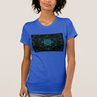 Blauw Abstract T-shirt-Shirt T-shirt