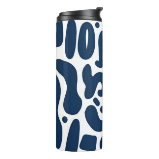 Blauw Abstract Tumbler Thermosbeker