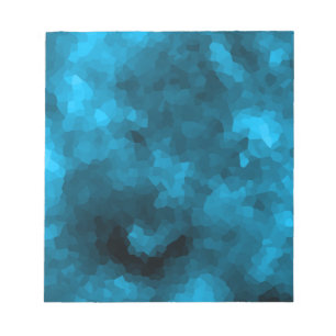 Blauw abstract veelhoekig notitieblok