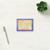Blauw Abstract vierkantsontwerp Post-it® Notes (Kantoor)