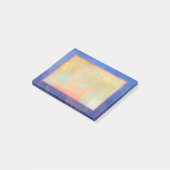 Blauw Abstract vierkantsontwerp Post-it® Notes (Schuin)