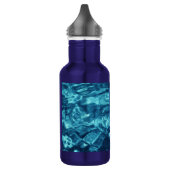 Blauw Abstract Waterfles (Links)