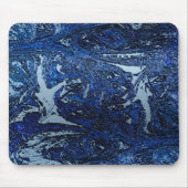 Blauw Abstract Wave Splash Cool Urban Art Muismat (Voorkant)