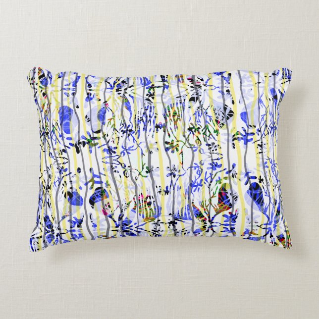 Blauw Accent Kussen (Voorkant)