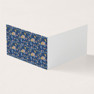 Blauw achtergrondpatroon van het Floral van het Ef Kaart