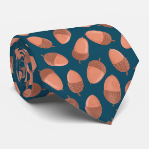 Blauw Acorn patroon Stropdas