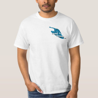Blauw - Action Surfer / Shortboarder T-shirt