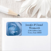 Blauw Adresetiket Roos Etiket (Insitu)
